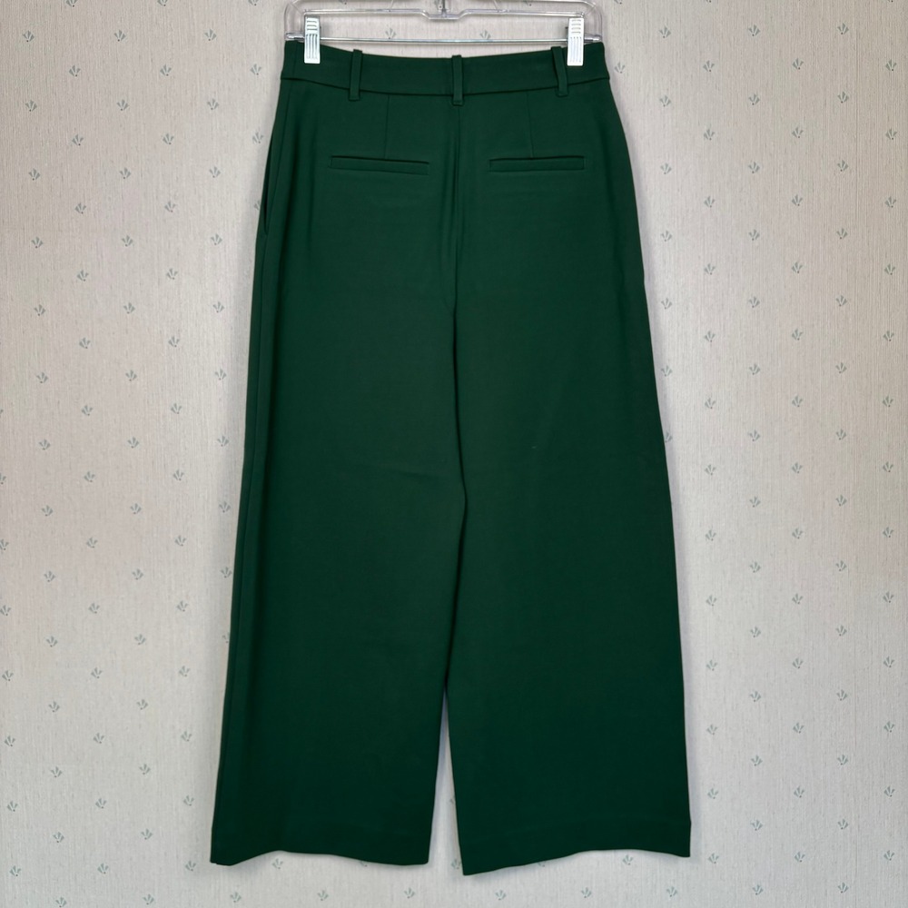 NWOT Boden Belgravia Ponte Crop Trousers 6P Hunter Green Preppy Office Travel - Picture 3 of 15